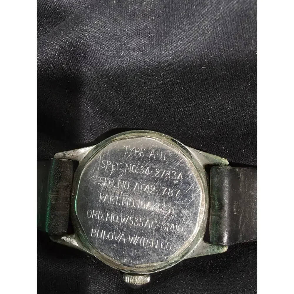 WWII Bulova A-11 Air Force Military Watch – 1942, Original